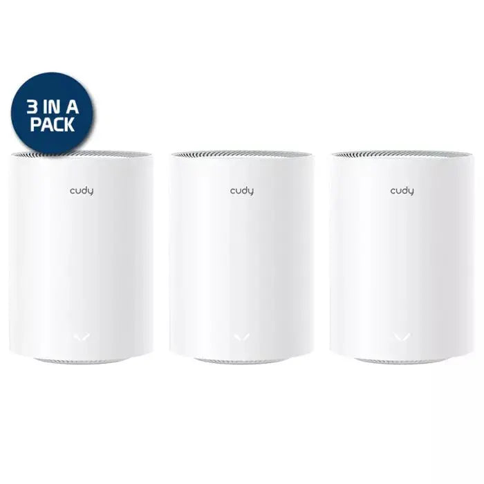 Cudy Dual Band WiFi 6 3000Mbps Multi-Gigabit Mesh 3-Pack | M3000 (3-Pack) Inkvantage (Pvt) Ltd