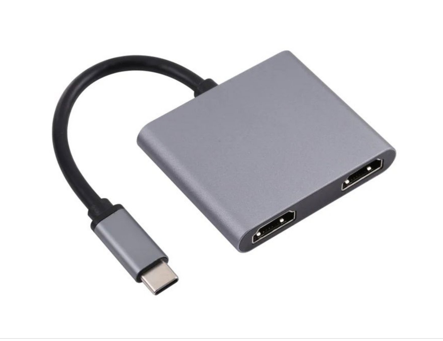 2 IN 1 TYPE C TO X2 HDTV HUB