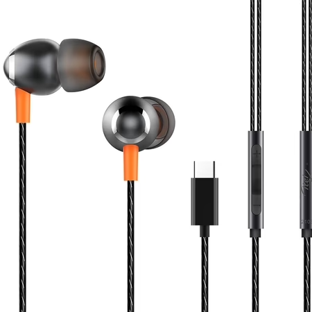 Itel IEP-61 Type-C Wired Earphone, Black