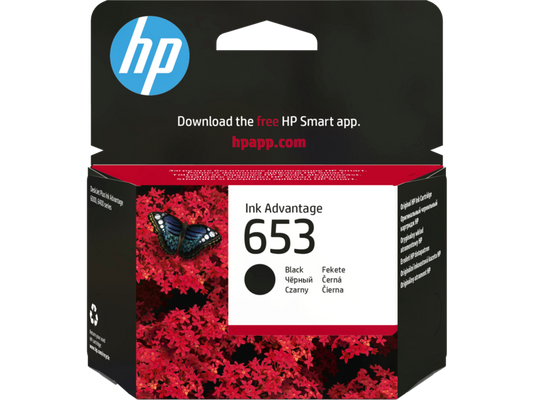 HP 653 Black Original Ink Advantage Cartridge