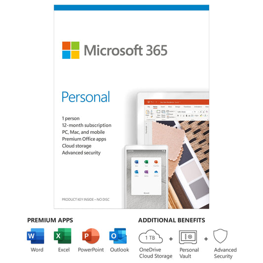 Microsoft 365 Personal 1 User 1 Year